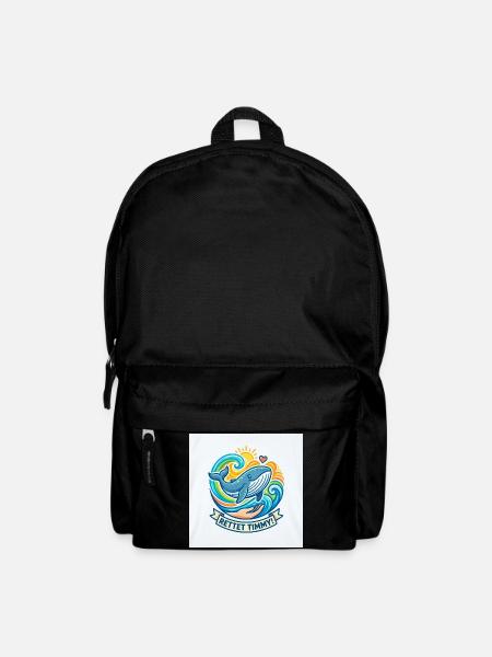 Save Timmy: Whales in the Colour Waves - Backpack - black