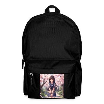 Cherry blossoms schoolgirl - Backpack - black - Front
