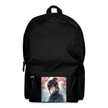 Hanfu under cherry blossoms - Backpack - black - Front