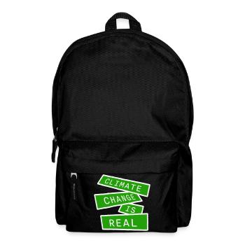Climate Change Is Real Climate Change Science - Backpack - black - Front