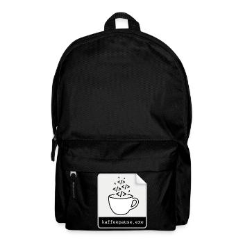 Kaffeepause.exe - IT Programmieren Informatik Code - Rucksack - Schwarz - Vorne