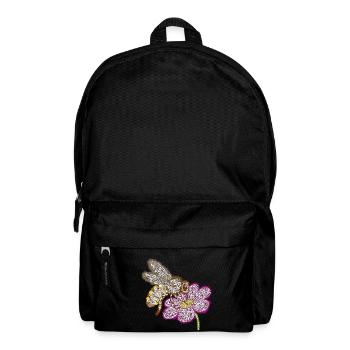 Zentangle-Biene - Rucksack - Schwarz - Vorne