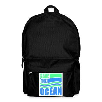 Déclaration environnementale pour l’activisme Sauver l’océan - Sac à dos - noir - Devant