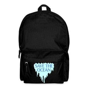 Déclaration environnementale pour l’activisme Sauver l’océan - Sac à dos - noir - Devant