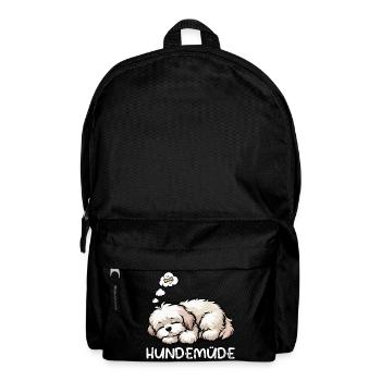 Hundemüde Havaneser Havaneserbesitzer Havaneserfan - Rucksack - Schwarz - Vorne