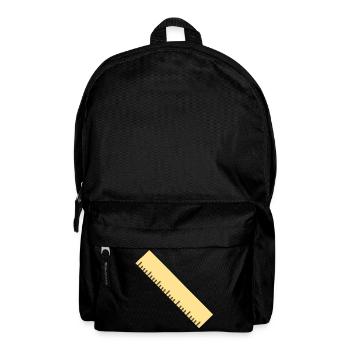 Art au trait de la règle diagonale - Sac à dos - noir - Devant