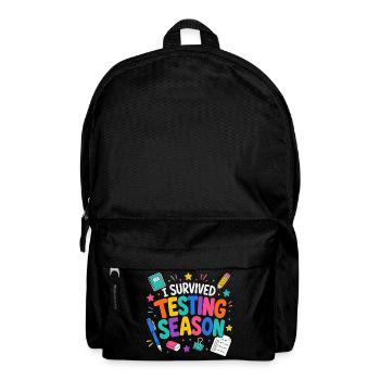I survived the exam phase School Humor - Backpack - black - Front
