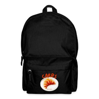 Carbs Croissant Snack - Backpack - black - Front