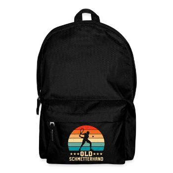 Old Schmetterhand Retro Tennis  - Rucksack - Schwarz - Vorne