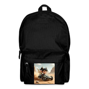 Aventurière Fée dans une voiture du désert - Sac à dos - noir - Devant