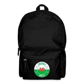 Swansea Wales Dragon Emblem - Backpack - black - Front
