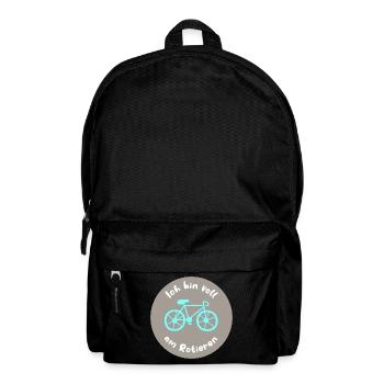 Fahrrad Rennrad coole Sprüche Stimmung Bürohumor  - Rucksack - Schwarz - Vorne