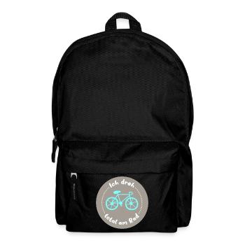 Fahrrad Kreis Rad drehen radeln Rennrad cool Quote - Rucksack - Schwarz - Vorne