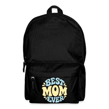 Best Mom Ever Pastel Print - Backpack - black - Front