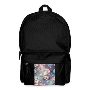 Cosmic Kitten in Orbit - Backpack - black - Front