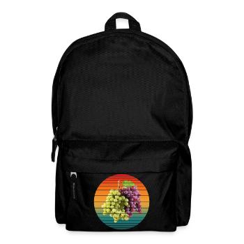Traubenfrüchte - Rucksack - Schwarz - Vorne
