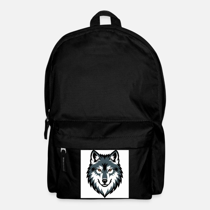 Wolf Graphic Emblem - Rucksack - Schwarz