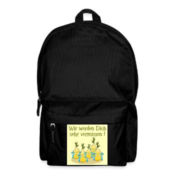 Abschied Team Zitronen - Rucksack - Schwarz - Vorne