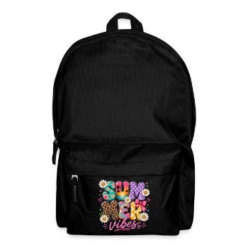 Summer Vibes – Colorful Summer Design - Backpack - black - Front
