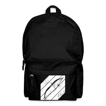 Bogensport Skizze - Rucksack - Schwarz - Vorne