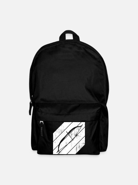 Bogensport Skizze - Rucksack - Schwarz