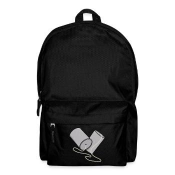 Tin Can Phone Nostalgia - Backpack - black - Front