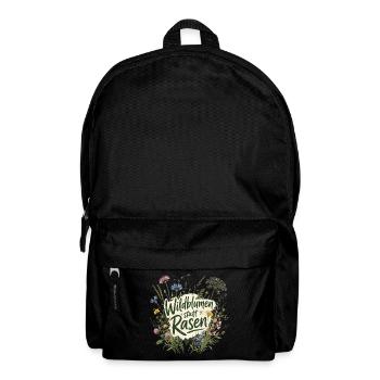 Wildblumen statt Rasen - Rucksack - Schwarz - Vorne