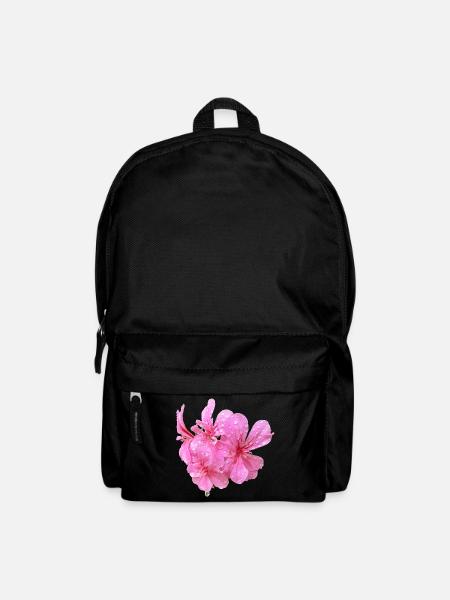 Vibrant_Pink_Geranium_Flowers - Rucksack - Schwarz