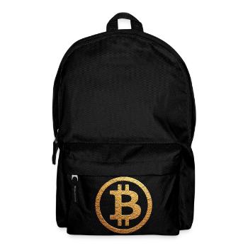 Symbole or Bitcoin - Sac à dos - noir - Devant