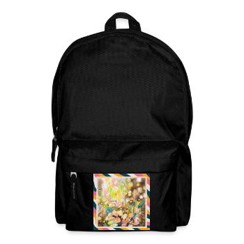 Richesse florale aquarelle - Sac à dos - noir - Devant