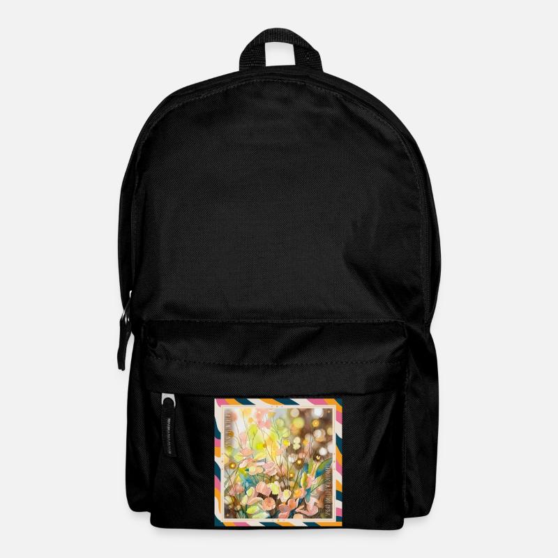 Aquarell Floral Wealth - Rucksack - Schwarz