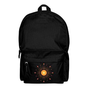 Midsummer Star – Litha Sun Symbol - Backpack - black - Front
