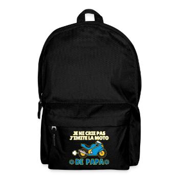 J'imite la Moto de Papa - Sac à dos - noir - Devant