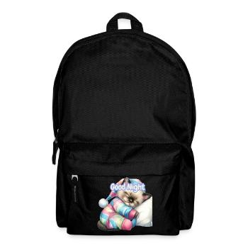 Pastel Kitten Good Night - Backpack - black - Front