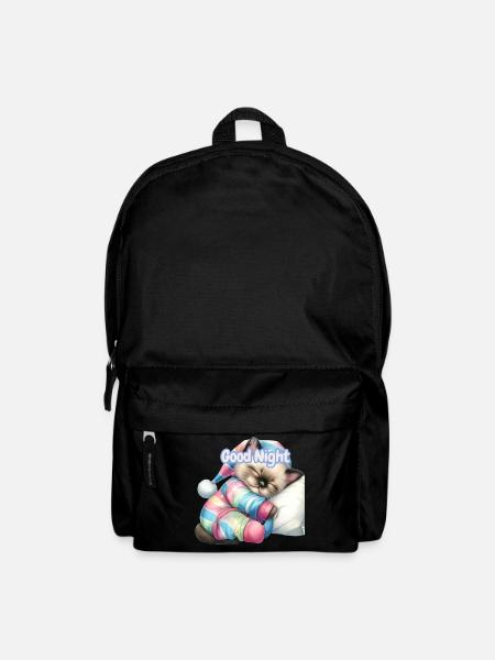 Pastel Kitten Gute Nacht - Rucksack - Schwarz