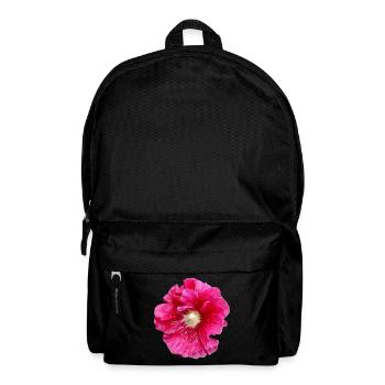 Hollyhock_in_Rain - Backpack - black - Front