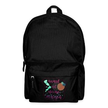 Kunst ist meine Medizin - Rucksack - Schwarz - Vorne