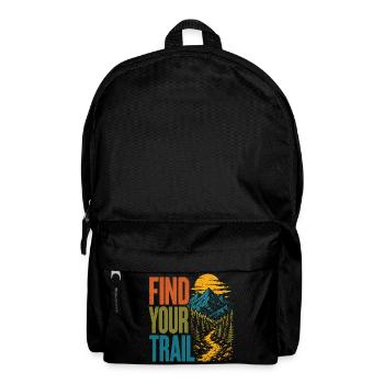 Montagnes - Trouvez votre sentier - Sac à dos - noir - Devant