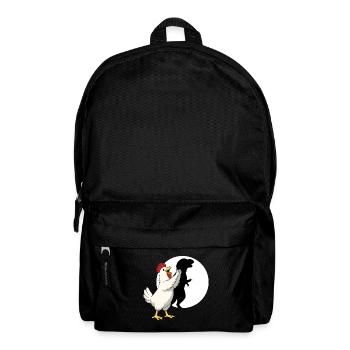 Marionnette d’ombre dinosaure Poulet T Rex drôle - Sac à dos - noir - Devant