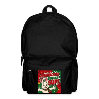 Weihnachtshase . 2 - Rucksack - Schwarz - Vorne