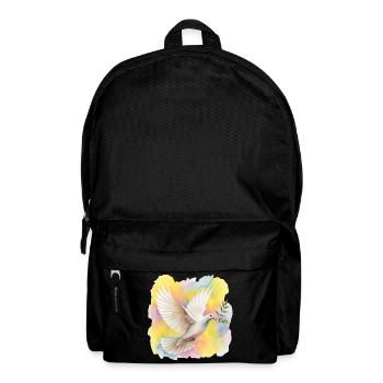 Friedenstaube - Rucksack - Schwarz - Vorne