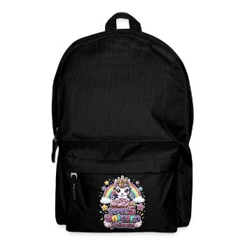 Level 5 Unicorn Princess Funny Gamer Unicorn Birth - Backpack - black - Front