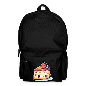 Kawaii cake with fruits - Backpack - black - Front