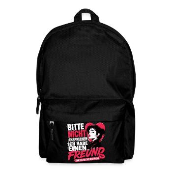 Bitte Nicht Ansprechen ich habe einen Freund  - Rucksack - Schwarz - Vorne