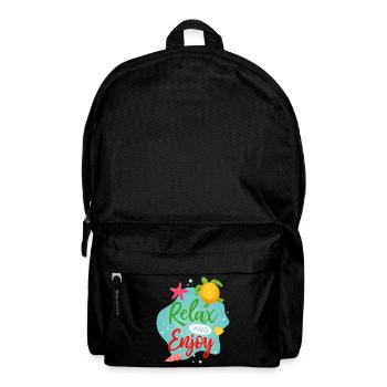 Relax And Enjoy - Backpack - black - Front