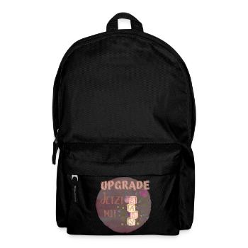 Jetzt mit Baby – Liebevolles Design für Eltern - Rucksack - Schwarz - Vorne