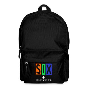 SIX Seven Straßentypografie - Rucksack - Schwarz - Vorne