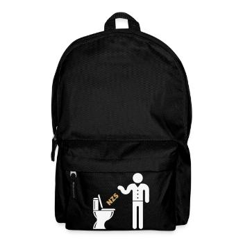 NZS In’s Klo, In Die Toilette! Gegen Rechts NEG 2C - Rucksack - Schwarz - Vorne