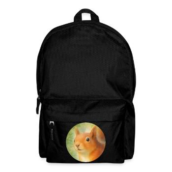 Watercolor style squirrel - Backpack - black - Front
