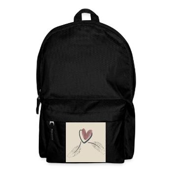Herz. - Rucksack - Schwarz - Vorne